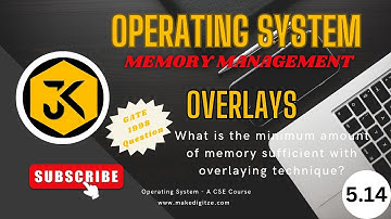 5.14 GATE CSE 1998 Question on Overlays |The overlay tree for a program | Solution #operatingsystem