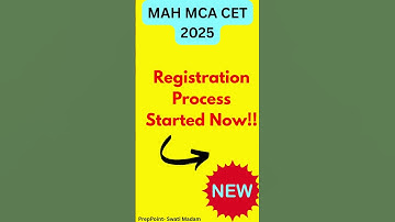 MAH MCA CET 2025 Registration Started | Apply Now!