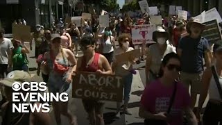 Thousands protest the Supreme Court striking down Roe v. Wade