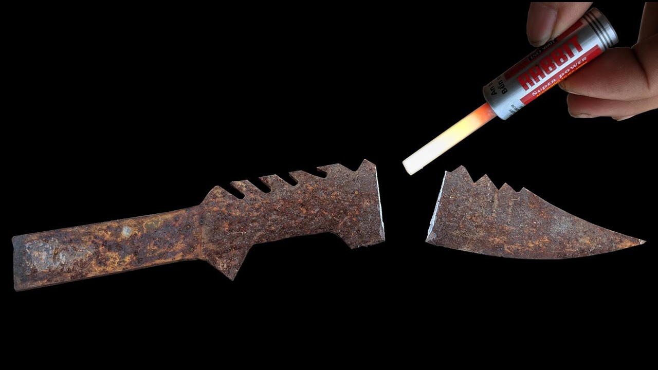 90% of people don't know how to refurbish knives! How to make a knife handle from PVC pipe