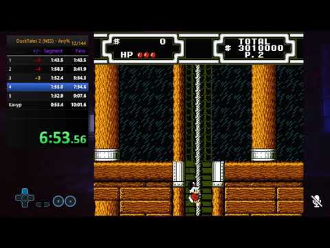 Highlight: [UA] 💙💛Duck Tales 2 - Any% NES speedrun in 9:55