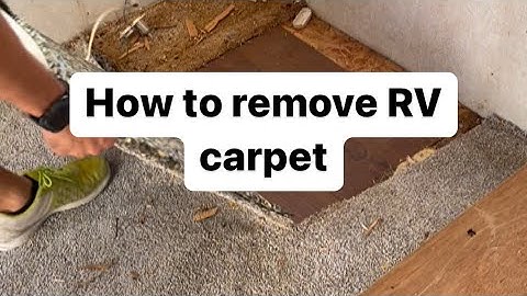 How to remove RV carpet 🤮