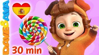 Canciones Infantiles | Johny Johny Sí Papá y Más Videos para Bebés |  Dave and Ava en Español 