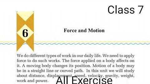 Class 7 science book unit 6 // All Exercise// class 7 science book unit 6 // exercise unit 6
