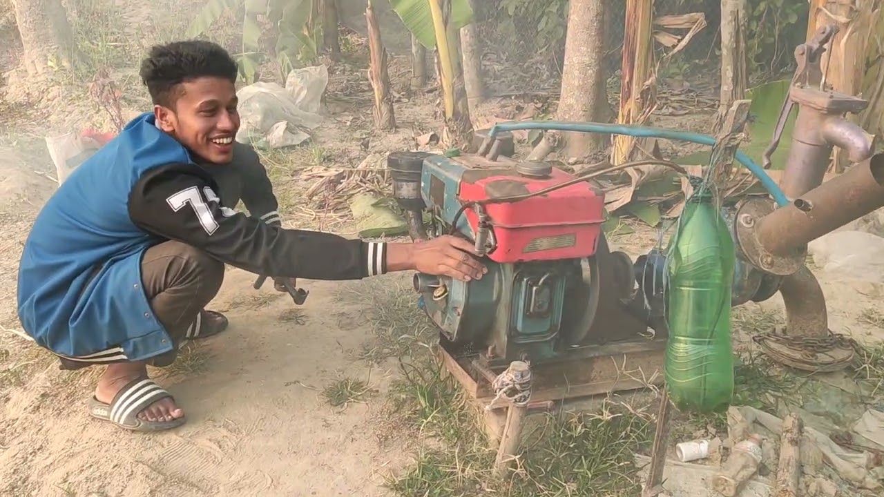 How to Village One Boy Big Tiller & Selo Machine State Full Process Video By Waterpump