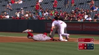 CIN@LAA: Nolasco picks off Votto at first base