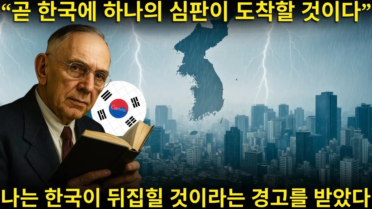 긴급 경고 에드가 케이시가 가장 두려워한 예언 하나의 심판 한국 위에 2025년에 내려올 것이다 한국인들 지금 알아야 한다 늦기 전에
