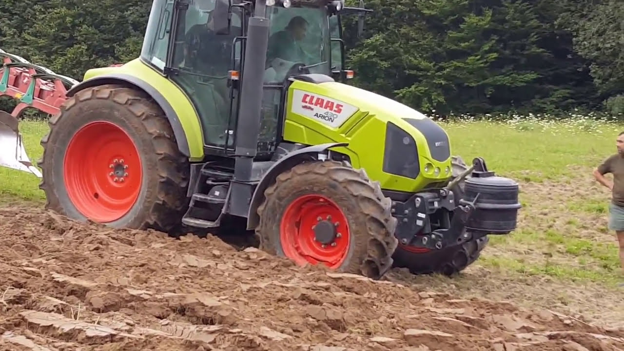 Claas Arion 430 pług kverneland. orka ugoru