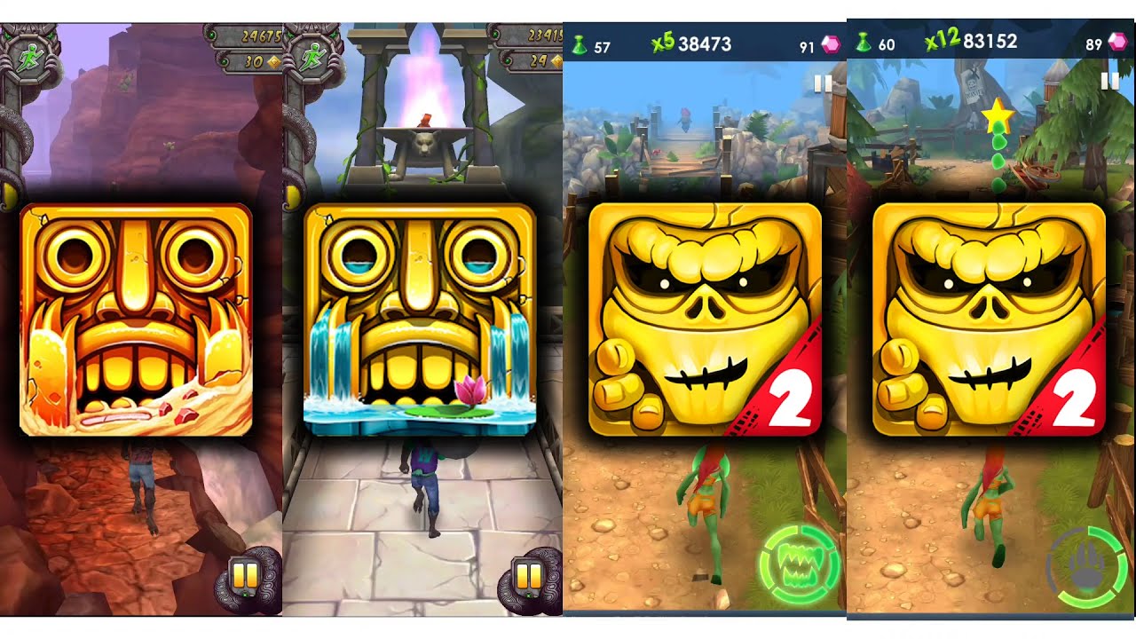 Temple Run 2 Blazing Sands Vs Temple Run 2 Enchanted Palace Vs Zombie ...