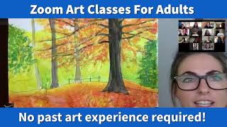 Learn How To Paint & Draw In My Zoom Art Classes For Teenagers & Adults!