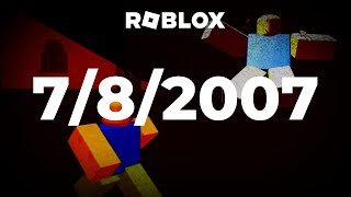 7/8/2007: The Roblox Forest Game