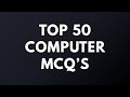 50 Most Important Computer MCQ Questions | Competitive Exams | Computer Basics Quiz #ComputerBasics