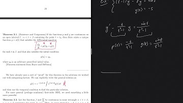 (ODE15) The Existence And Uniqueness Theorem (Part 1/2) - First-Order, Linear ODE