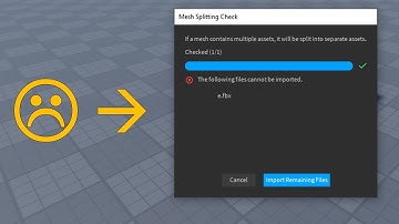 How To Fix Model Importing Errors In Roblox Studio