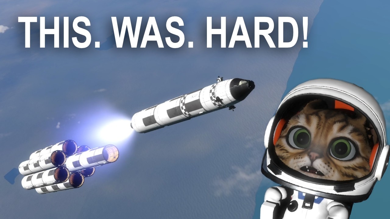 I Built My First Three Stage Rocket in Kitten Space Agency