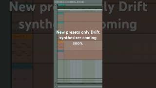 Dub techno presets on Drift synthesizer coming soon. #sounddesign #music #ableton #dubtechno