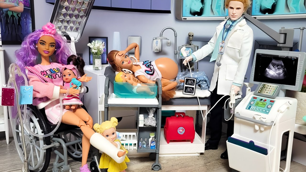 Barbie Family Go to the Hospital!🏥😱 Born Twins👶👶 Morning Routine 바비 인형 놀이 쌍둥이 아기가 태어났어요! 병원 장난감 놀이
