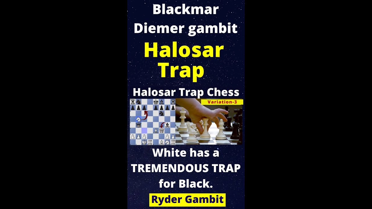 Halosar Trap | Ryder Gambit | Blackmar Diemer gambit