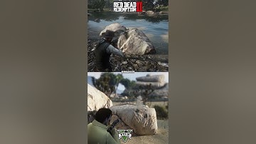 Stone Physics Comparison in Different Games! (GTA V Enhanced VS RDR2 Red Dead Redemption 2)