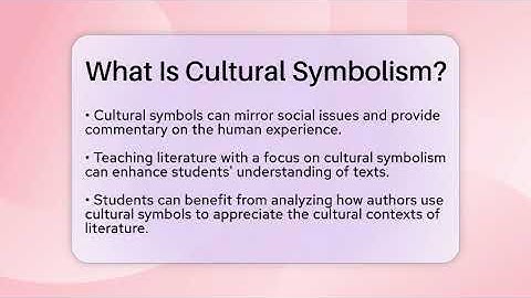 What Is Cultural Symbolism? - The Prose Path