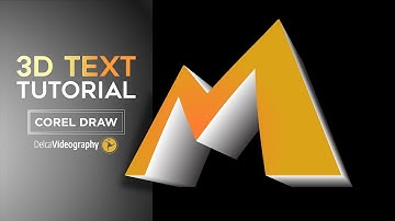 BASIC TUTORIAL: 3D TEXT in Corel Draw for Beginners | DelcaVideography