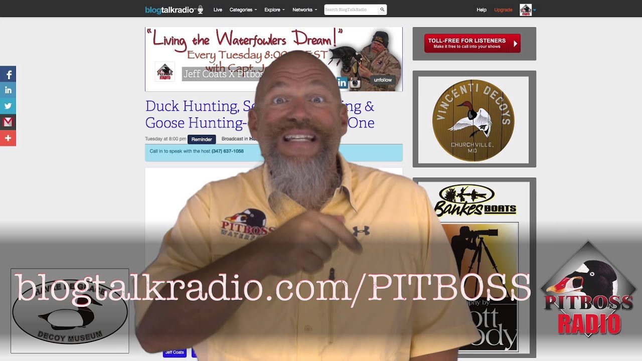 BlogTalk Radio Pitboss Waterfowl Radio