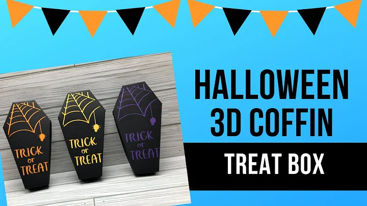 FREE Halloween 3D Coffin Treat Box SVG for Cricut and Silhouette