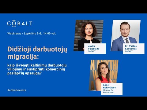 WEBINARAS | Didžioji darbuotojų migracija