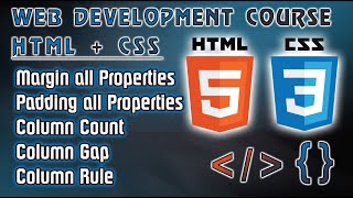 HTML5 + CSS3 | Class #4 | Margin &amp; Padding | Dividing Paragraph in to Column | Sindhi