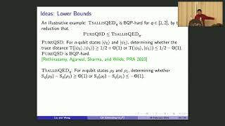 Qisheng Wang: "On estimating the trace of quantum state powers" (QIP 2025)