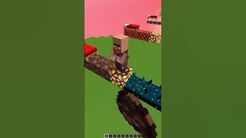 MINECRAFT : WHICH BED WILL VILLAGER CHOOSE🤔 (CONFESS YOUR LOVE)  #minecraft #shorts