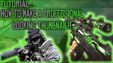 TUTORIAL - HOW TO MAKE A PROFESSIONAL LOOKING GAMING THUMBNAIL IN PHOTOSHOP!!
