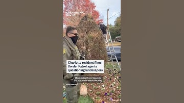 Charlotte resident films Border Patrol agents in her yard