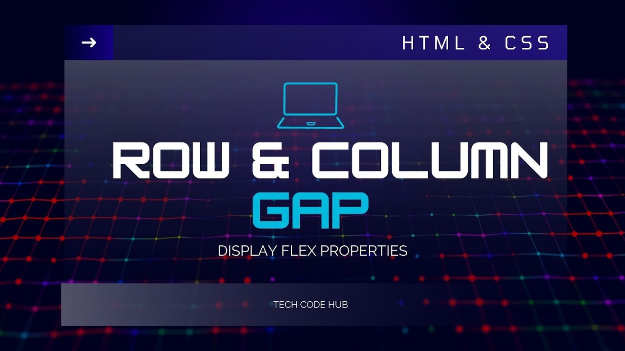 Flex direction Row and Column and GAP (HTML & CSS)