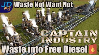 Guide to FREE DIESEL - Waste Not Want Not 🚜 Captain of Industry  👷  Walkthrough, Guide, Tips
