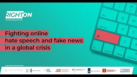 Right On Fighting Online Hate Speech and Fake News in a Global Crisis