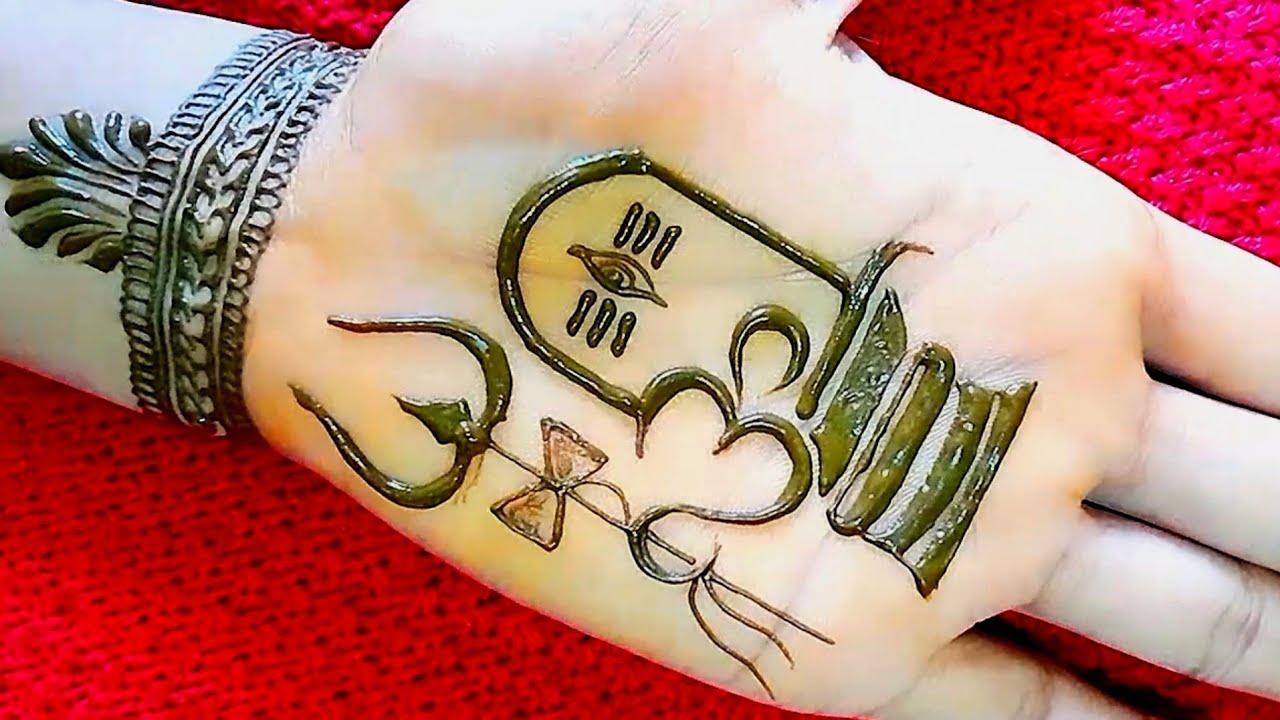 Lord shiva tattoo design| Mahadev Trishool Easy Mehndi Tattoo |Henna Tattoo  at home by Mehn… | Mehndi simple, Mehndi designs bridal hands, Engagement mehndi  designs