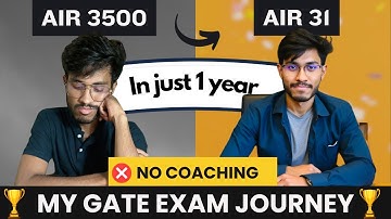 Without Coaching and With College || My SECRETS || Your time to Crack GATE 2025 ||