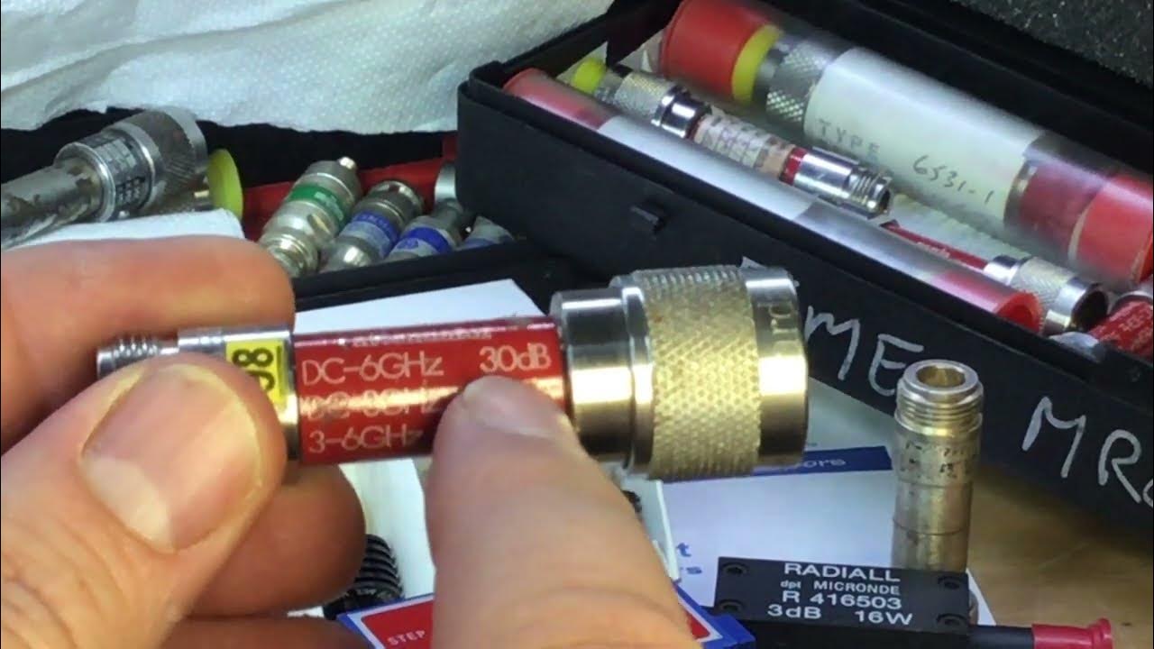 RF Attenuators, Measurement experiments, uses, analysis NARDA, MARCONI