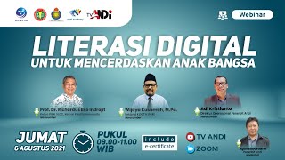 Webinar Andi Academy  Literasi Digital Untuk Mencerdaskan Anak Bangsa