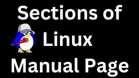 Linux Manual Page | Sections of manual page | man page
