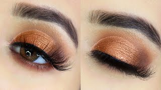 தமிழ்: Soft Cut Crease Copper / Bronze Eye makeup Tutorial in Tamil ( ஐ மேக்கப் போடுவது எப்படி ) screenshot 1