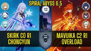 Skirk C0 R1 x Chongyun &amp; Mavuika C2 R1 | New Spiral Abyss Genshin Impact 6.5