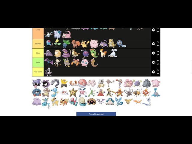 Pokemon Heartgold/Soulsilver Nuzlocke Tier List: by