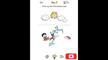 Pick up the Christmas hat! Finding Santa Level 7 Brain Out