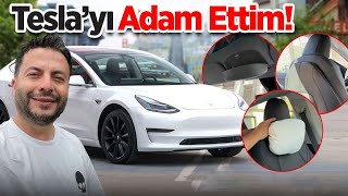 TESLA'MI ÇİÇEK GİBİ YAPTIM! (Tesla Model Y Aksesuarları) 