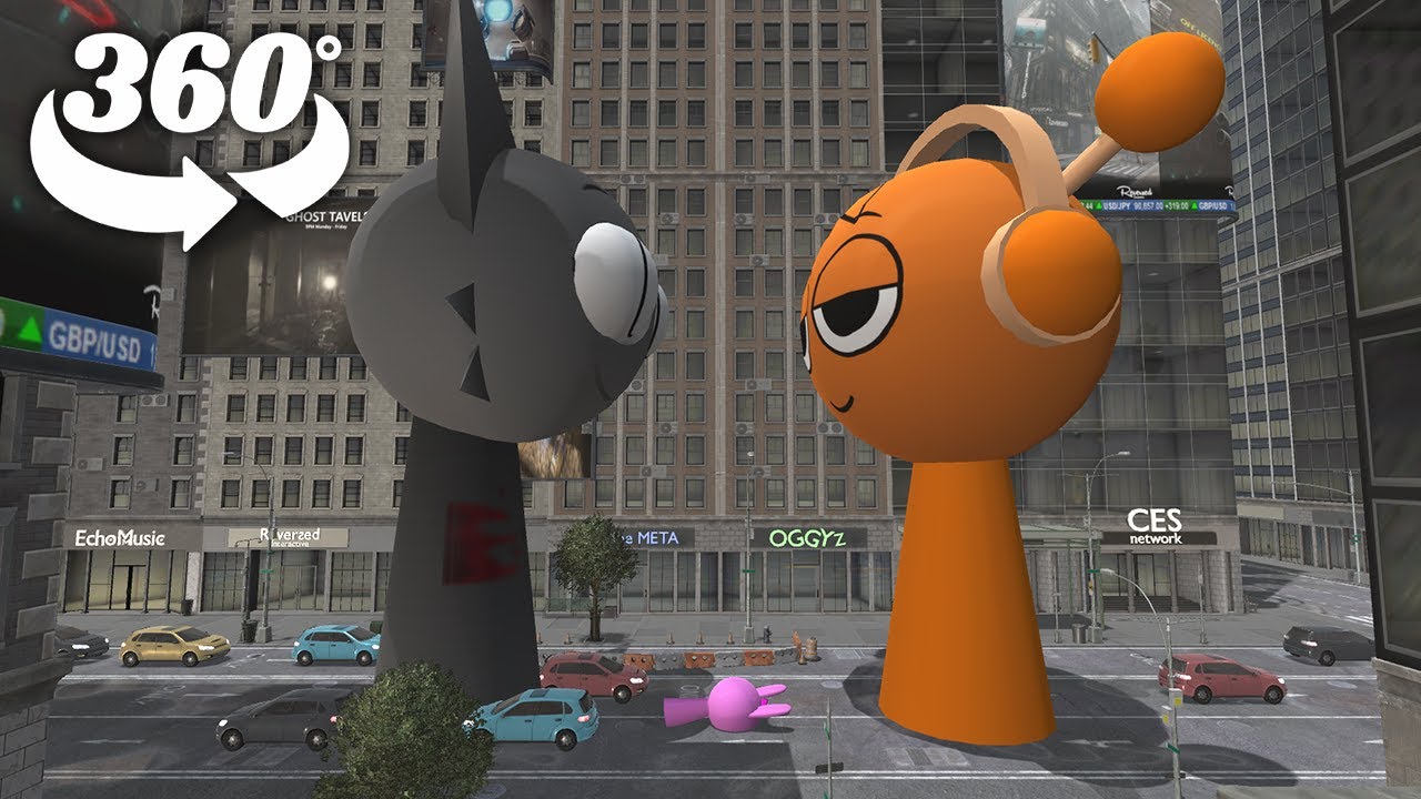 Incredibox Sprunki - Oren saves Pinki from the giant Wenda  360° VR