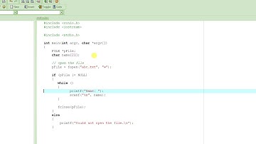 Reading from a file using Fscanf Feof functions Part-1