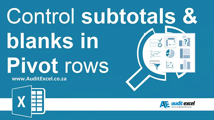Pivot fields- subtotal, blank row, fill in blank row names