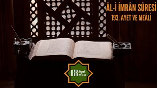 Ali İmran Suresi 193. Ayet Ve Meali